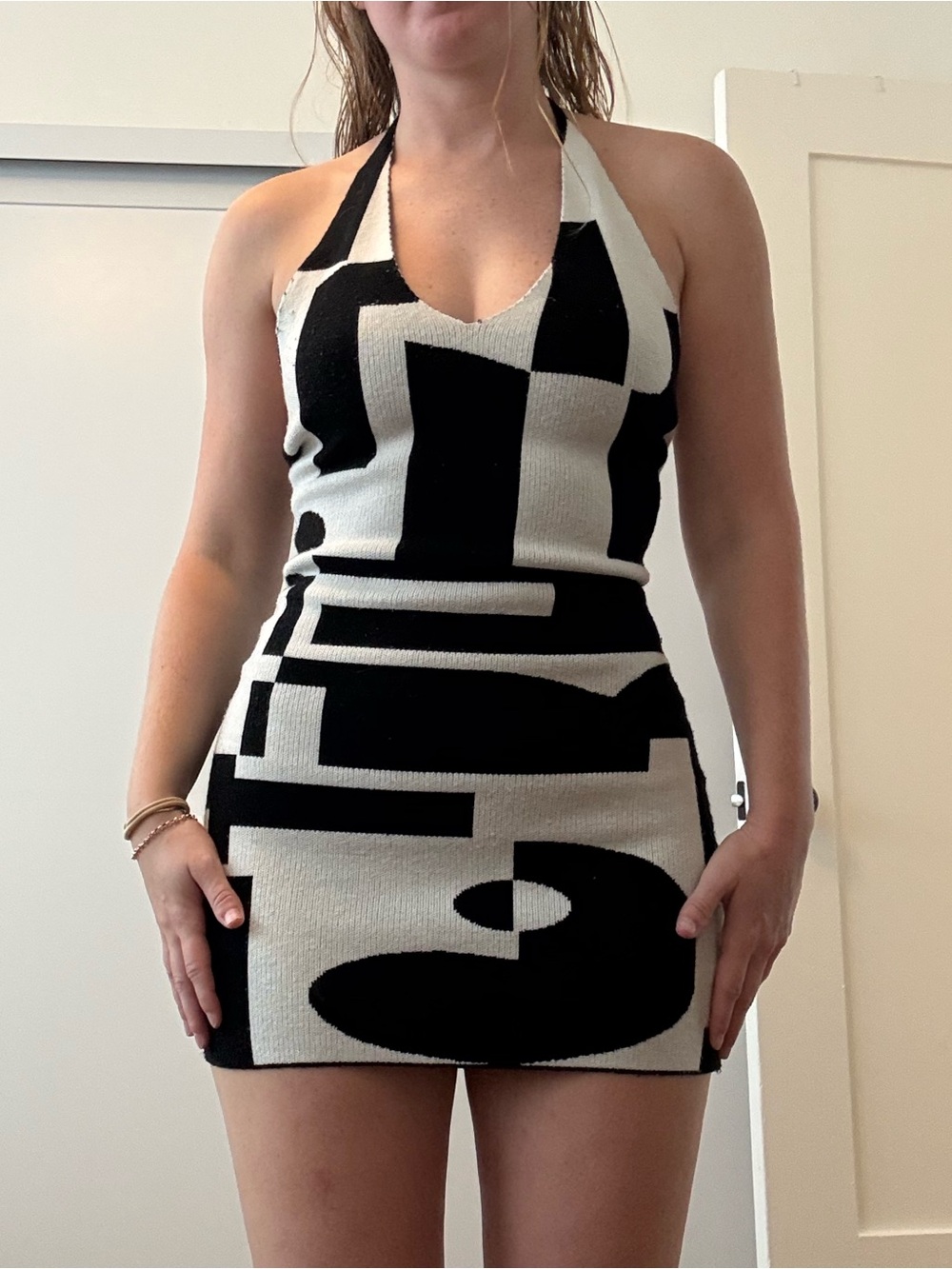 Peppermayo Printed Knit Mini Dress